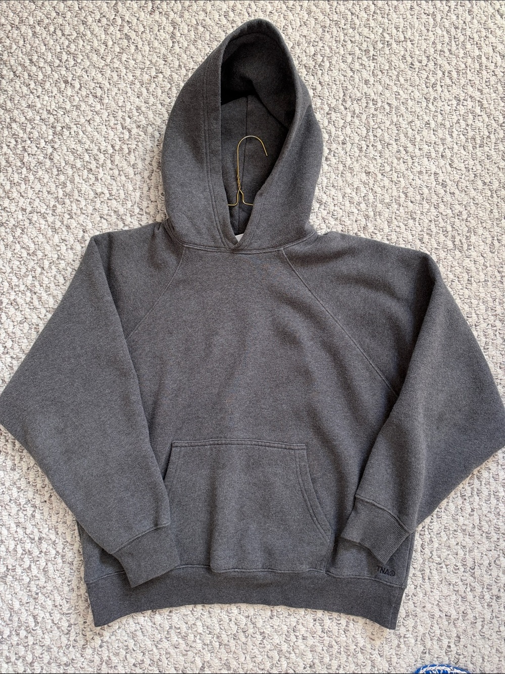TNA Charcoal Gray Pullover Hoodie